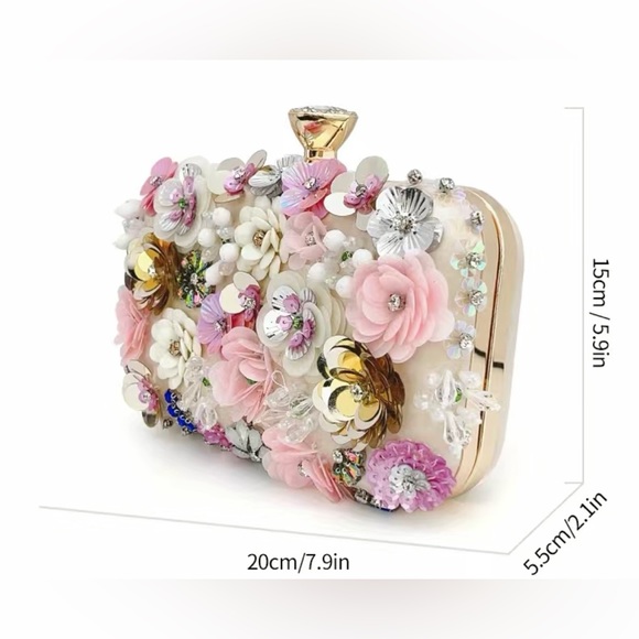 Jane Chic Designs Light Pink Blooming Bliss Clutch - Picture 8 of 11
